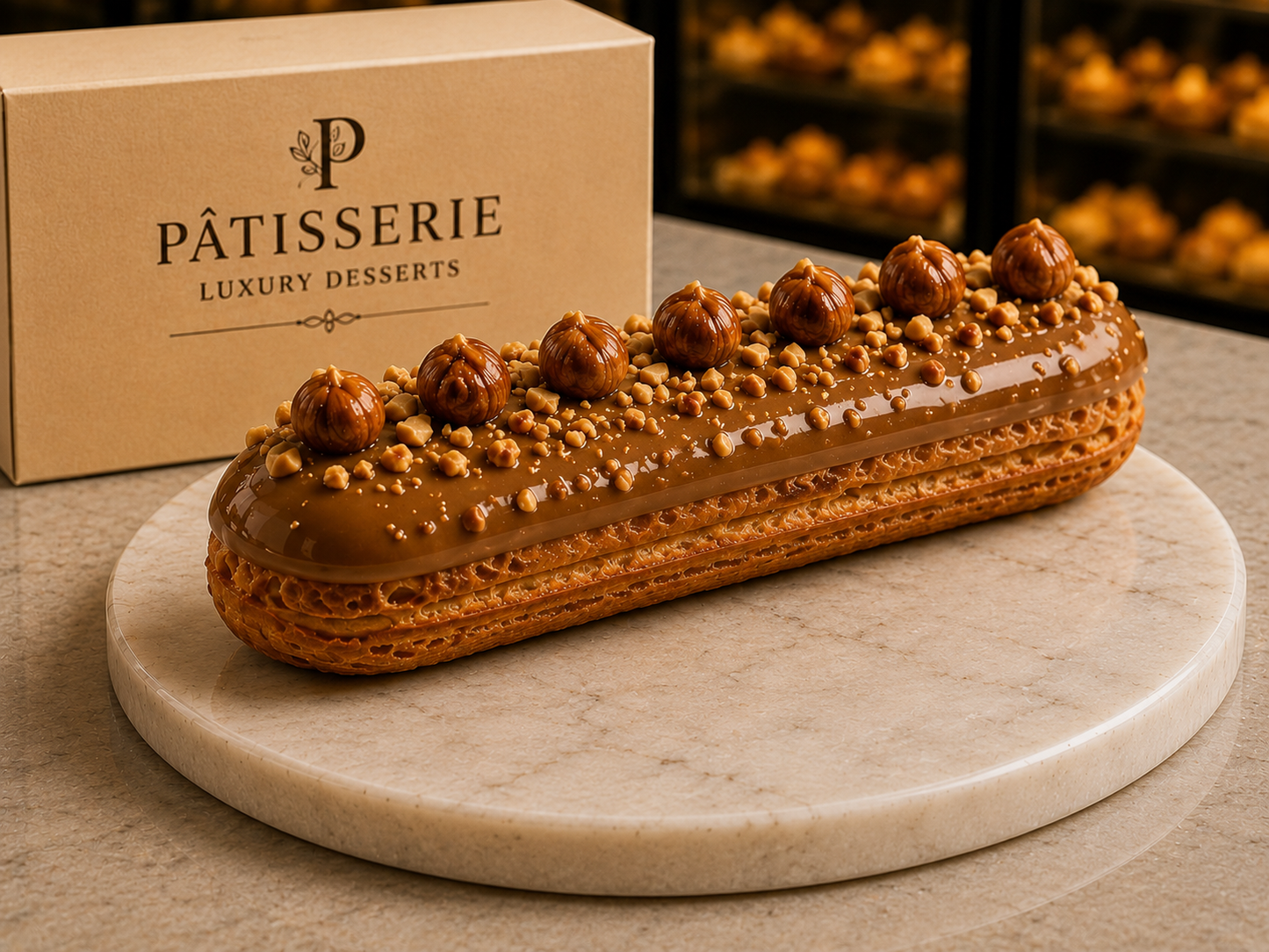 🇮🇹 Italiensk Hasselnöt Éclair