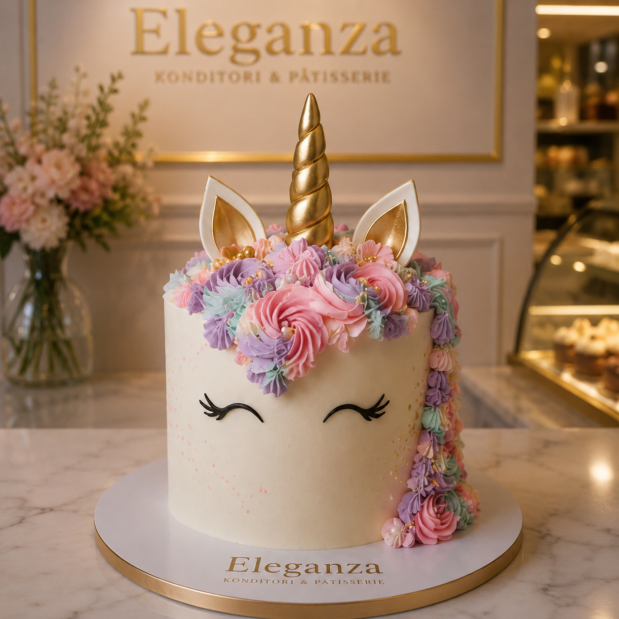 Magisk enhörningstårta designad för att skapa en oförglömlig födelsedag ✨🦄