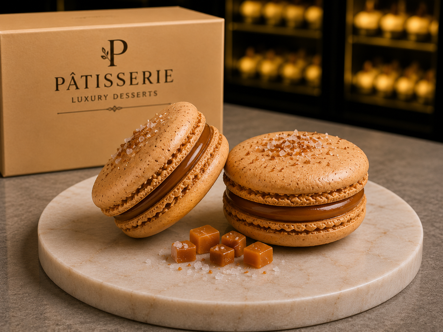 🇫🇷 Fransk Salted Caramel Macaron