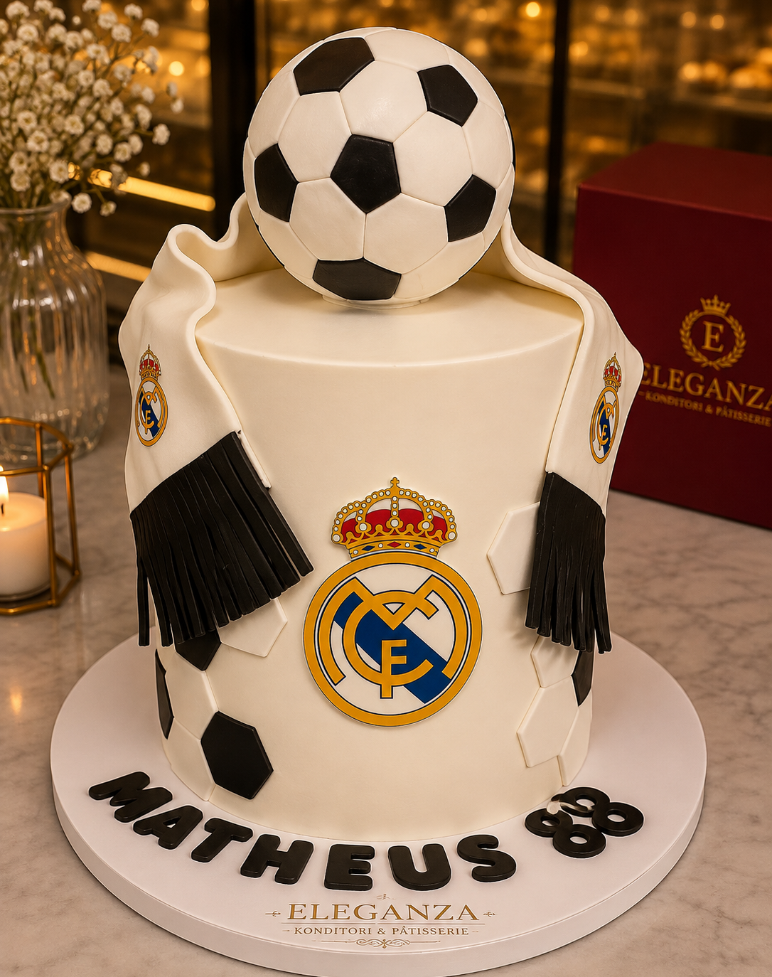 Real Madrid Fotbollstårta