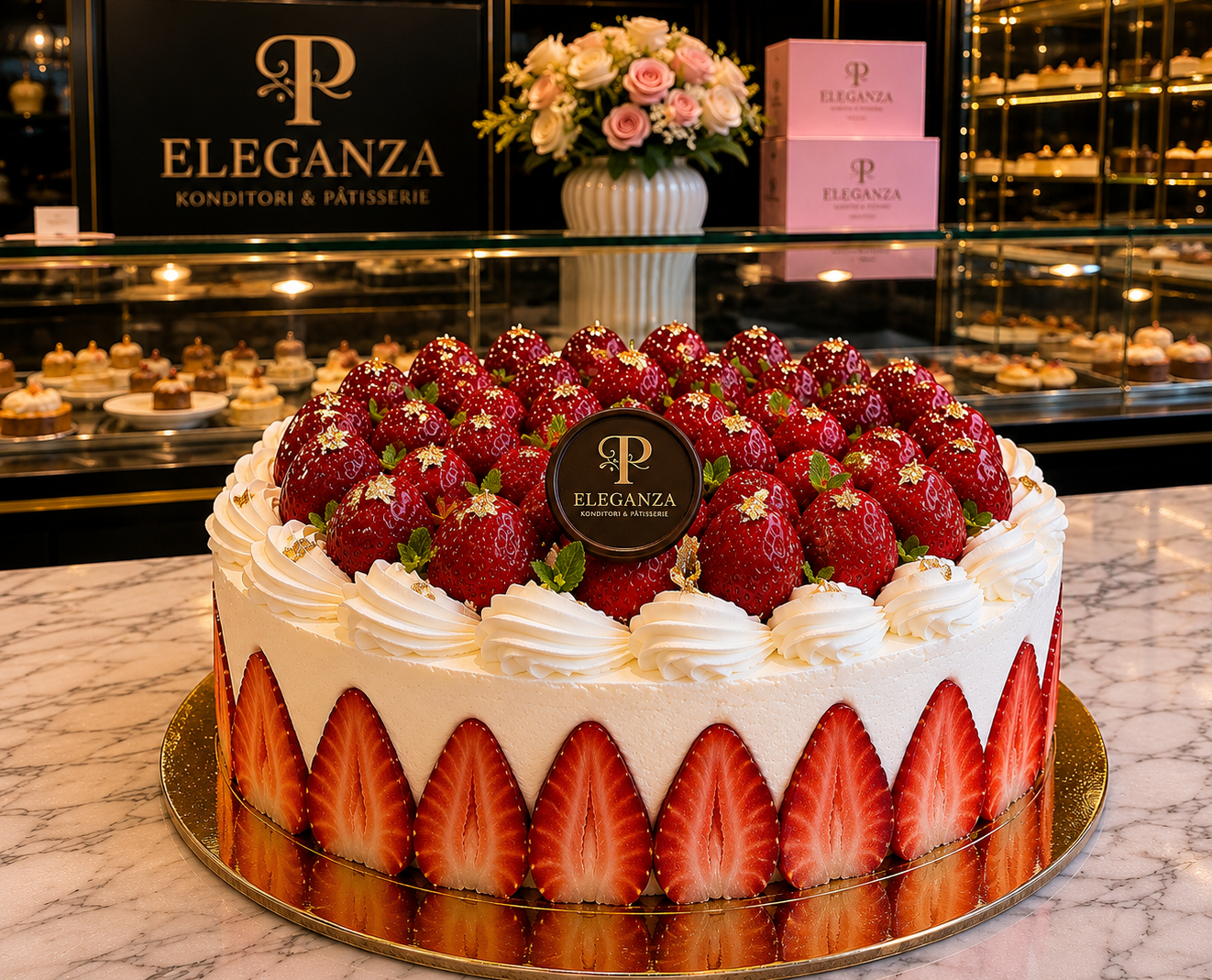 Somrig Jordgubbstårta Deluxe 🍓✨