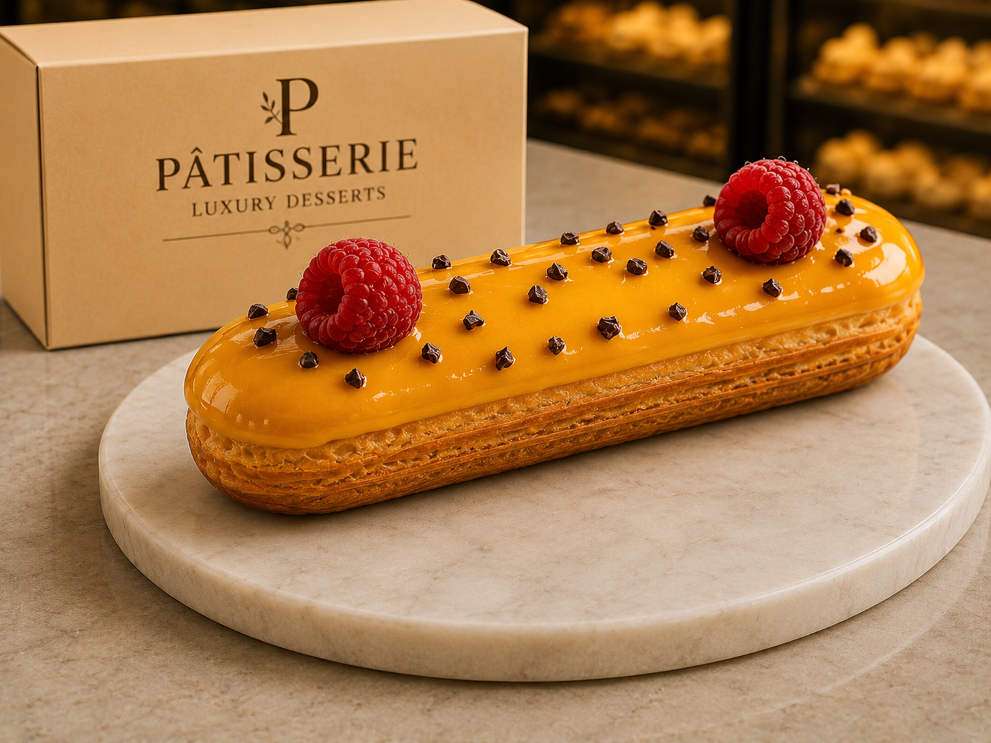 🇮🇹 Italiensk Passionfrukt & Hallon Éclair