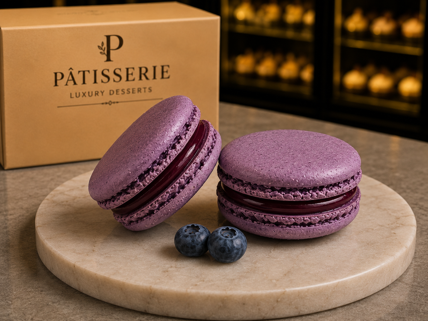 🇫🇷 Fransk Blåbärsmacaron