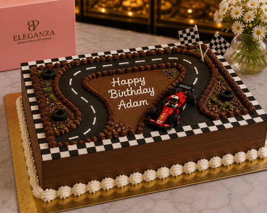 Racing Chocolate Dream Cake 🏎️🏁