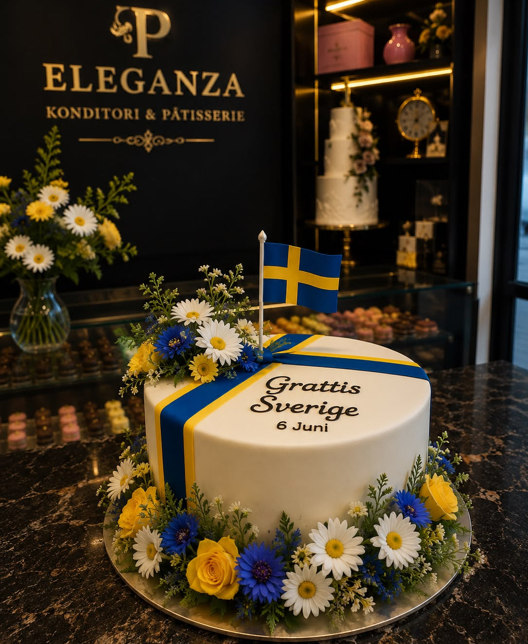 Fira Sveriges nationaldag med Eleganza Konditori &amp; Pâtisserie!